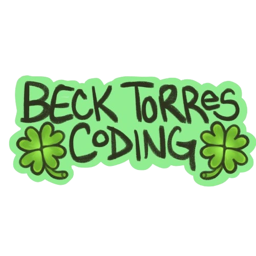 Company title with clovers on either side